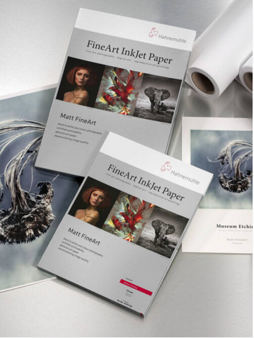 Fine art papers and rolls used for gicl&eacute;e and photographic prints