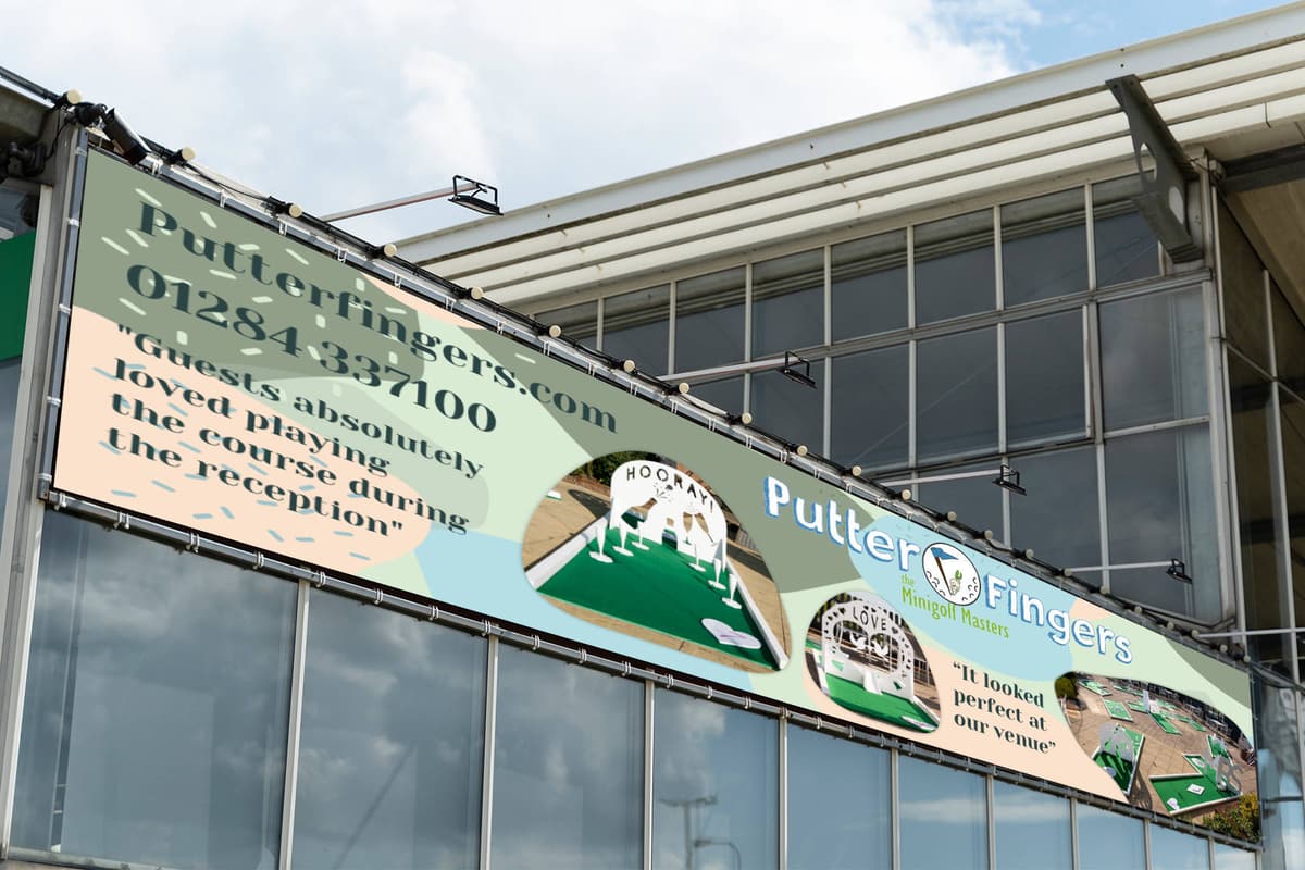 Premium Vinyl Banner - Putter Fingers